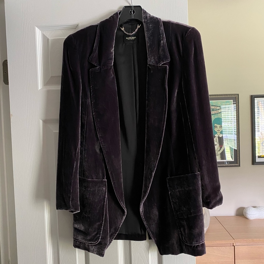 Rachel Comey Aubergine Velvet Jacket S 6